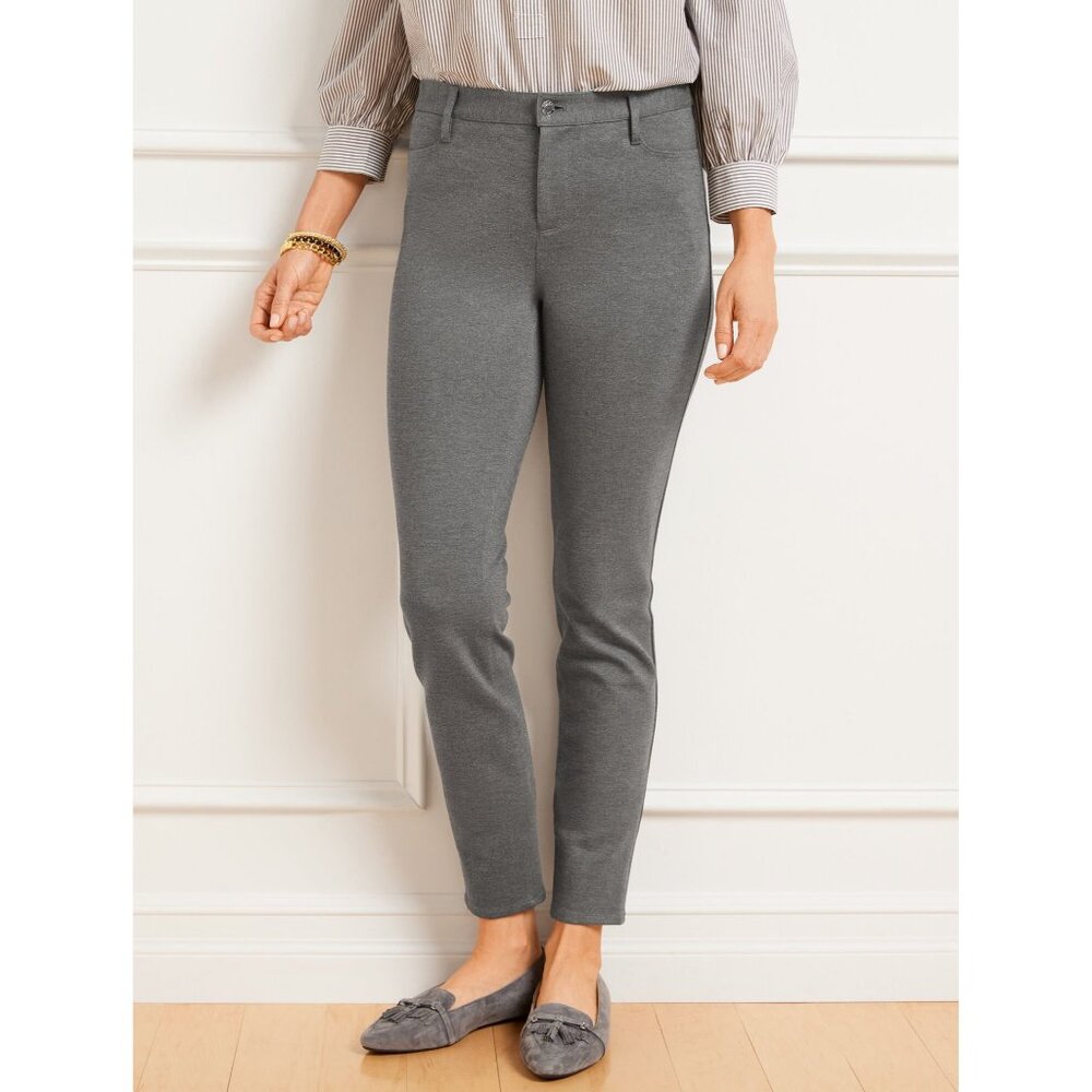 NWT Talbots Womens Petite Size 10 10P Gray Soho Five-Pocket Jegging Pant NEW